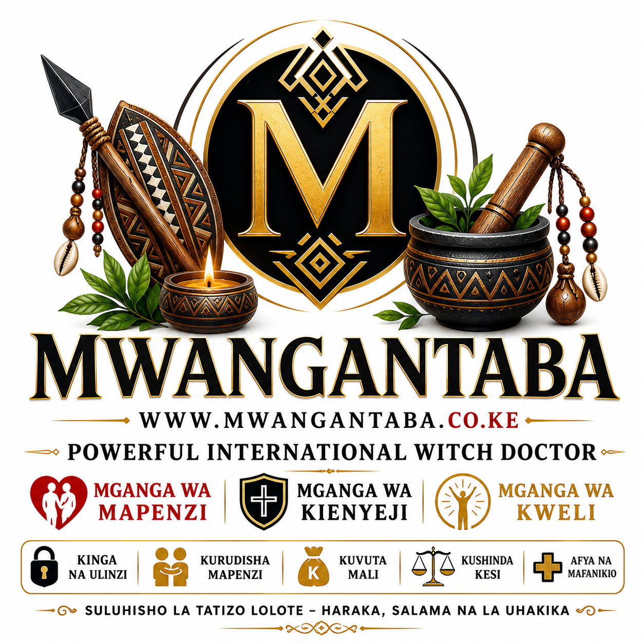 Best Powerful Witch Doctor Mwangantaba. +254 733 49 00 64 Nothing happens by chance—your spirit has been led here. Explain your situation clearly and receive guidance and help. Mganga wa Mapenzi, Mganga wa Kienyeji, Mganga Original wa Ukweli, Sangoma – Powerful Best Traditional Medicine Man and Astrologer from in ( kutoka )The Best International Love Witch Doctor in the World,
